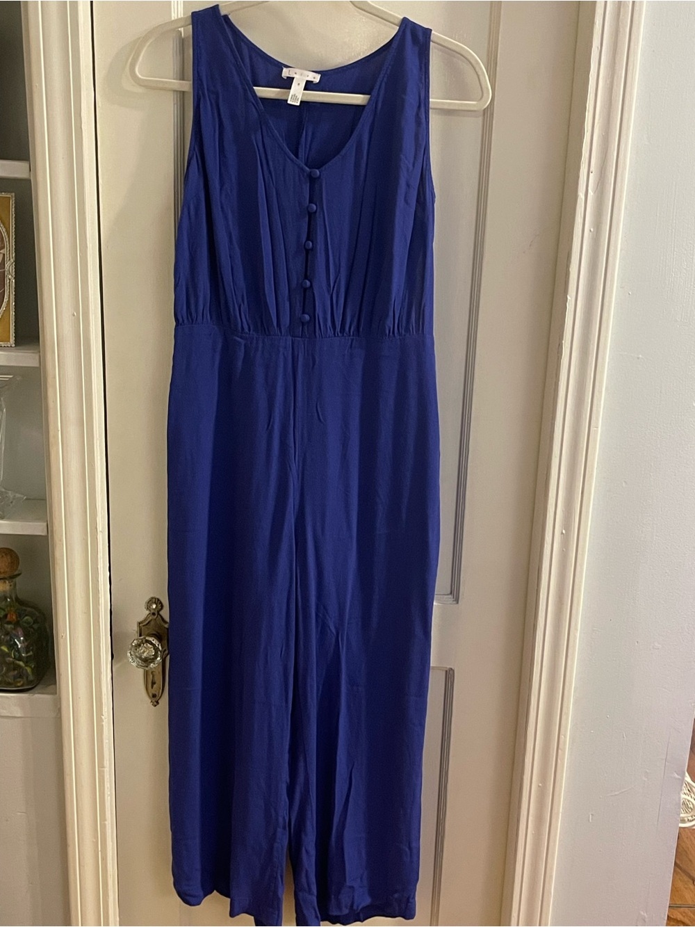 Leith Royal Blue Sleeveless Jumpsuit